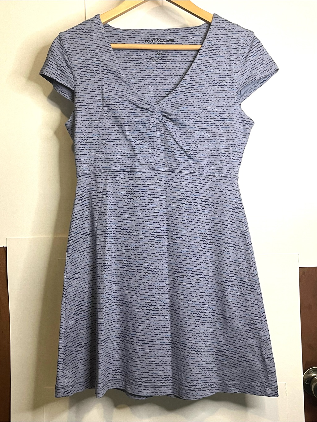 Toad & Co Women’s S Bluish Gray Organic Cotton Tencel “Rosemarie” Dress